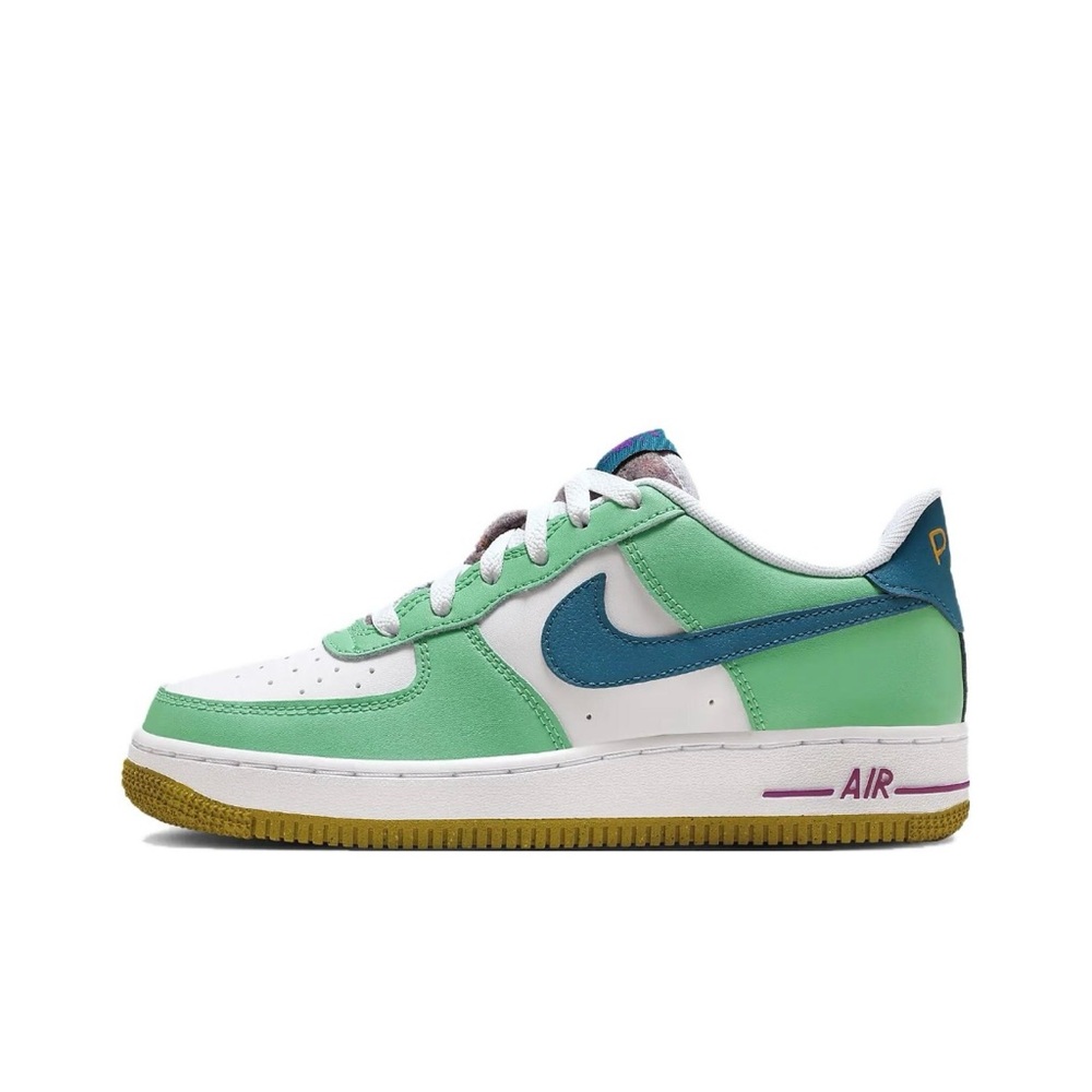 Nike Air Force 1 LV8 Low White Spring Green - FJ4613-100 - Picture 1 of 5